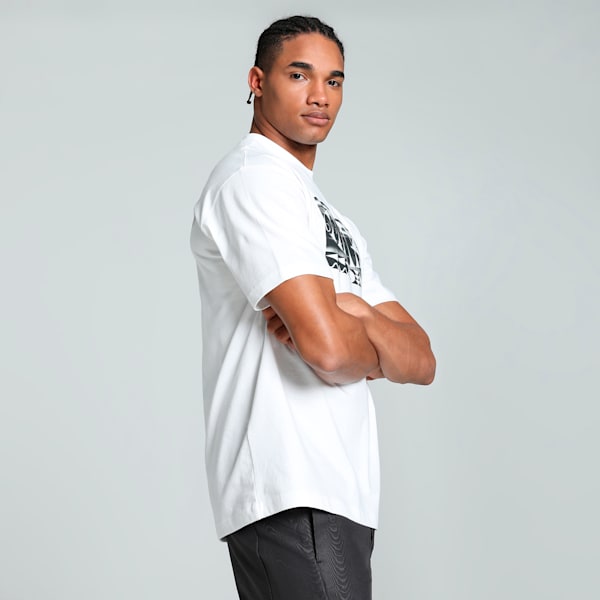 GRAPHICS "Fast" Men's Relaxed Fit Tee, PUMA White, extralarge-IND